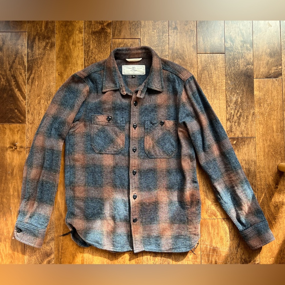 Rogue Territory Ombre Flannel Plaid Shirt